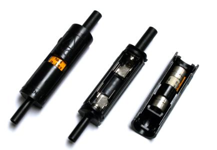 Sikringsholder med han/hun bananstik 5704 Sort